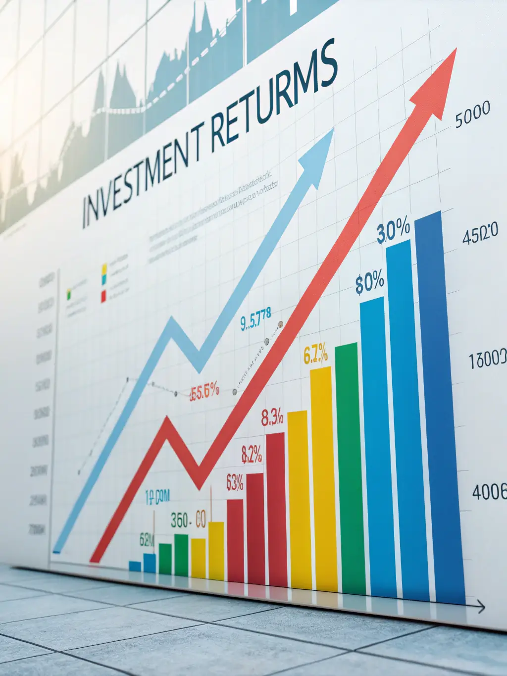 A graph showing the potential growth of investments over time, highlighting the power of compounding, as explained by Infrared Finance.