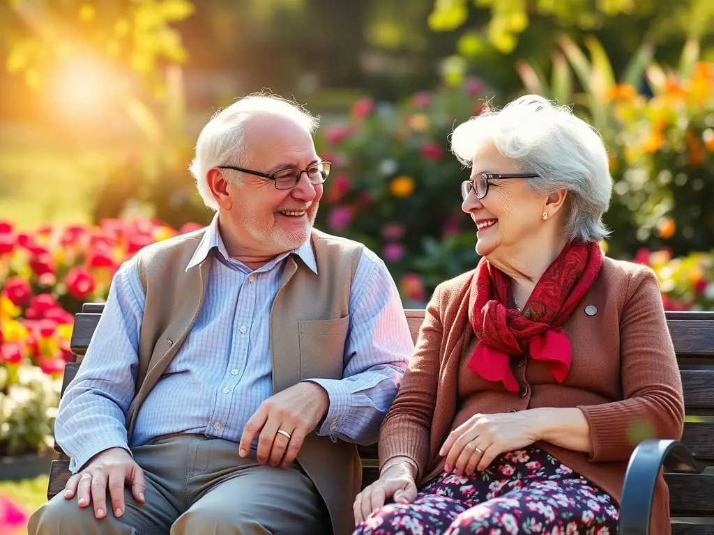 A serene image of a retired couple enjoying their time, symbolizing the rewards of retirement planning and financial security.